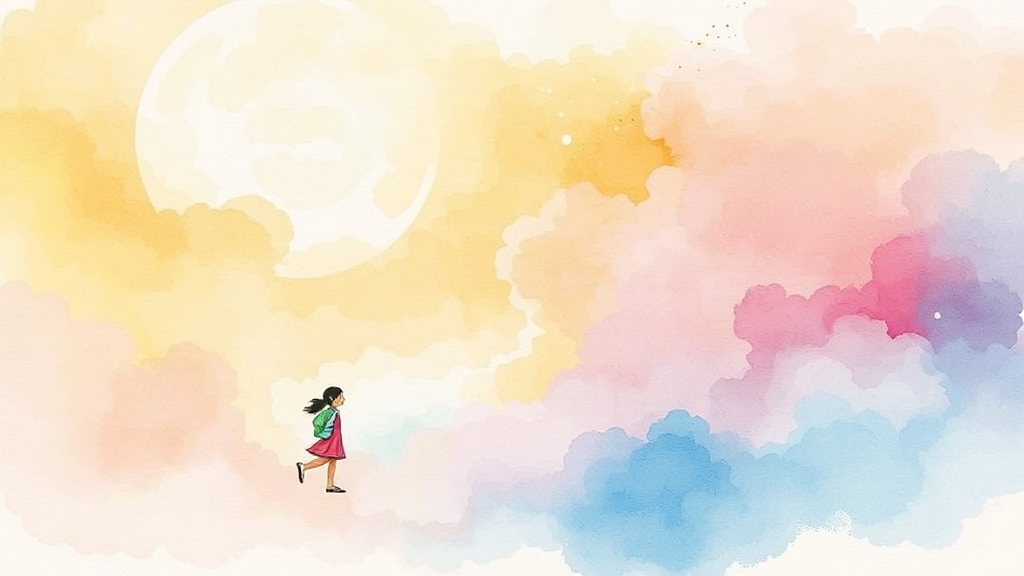 정부 지원금은? (watercolor 스타일)