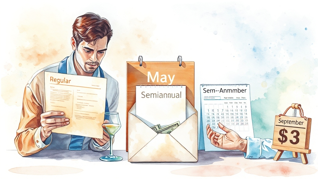 반기 vs 정기 신청 차이점 (watercolor 스타일)