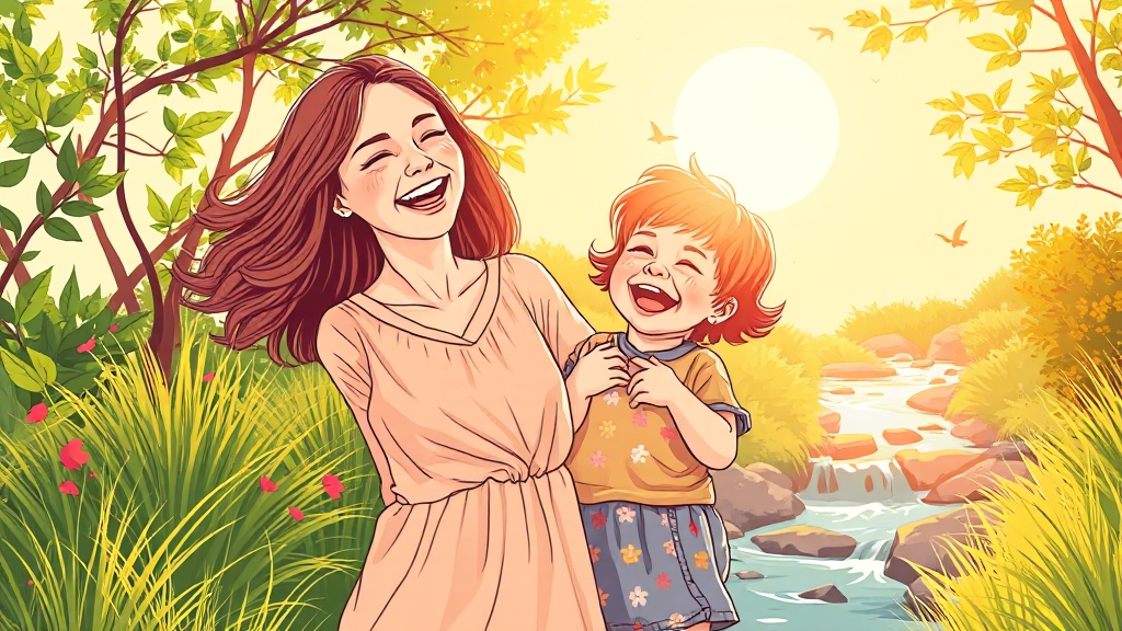 행복한 육아를 응원합니다! (illustration 스타일)