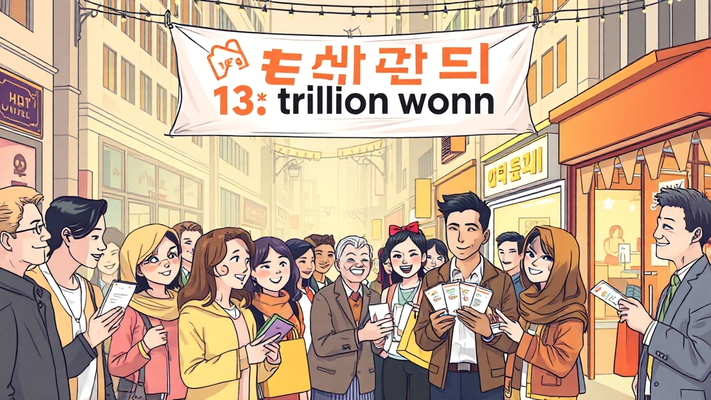 소비쿠폰 정책, 왜 필요할까? (illustration 스타일)