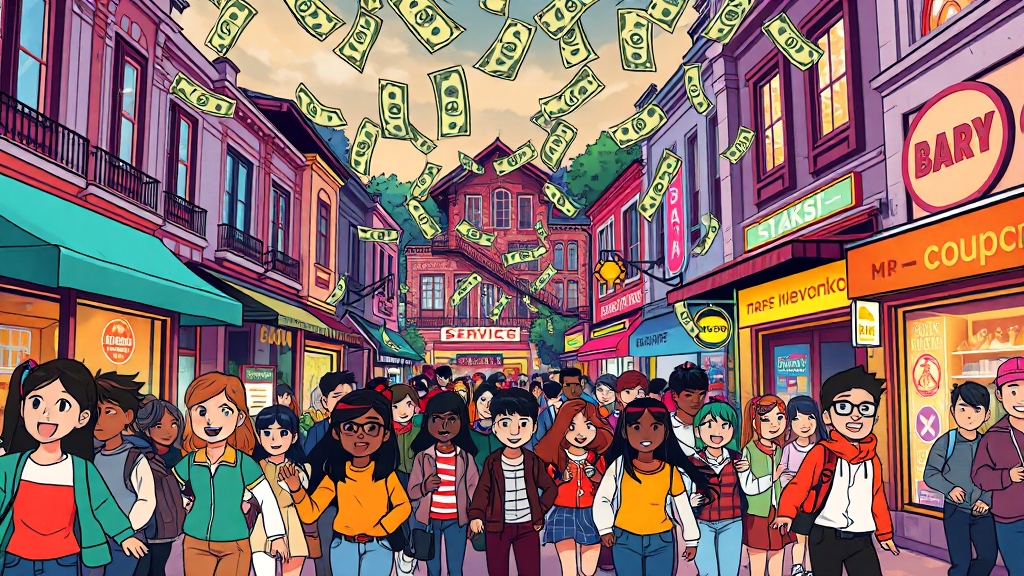 소비쿠폰, 어떤 효과를 기대할까? (cartoon 스타일)