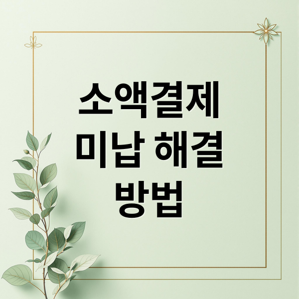 소액결제 미납 해결 A to Z: 원인, 해결, 예방까지 1