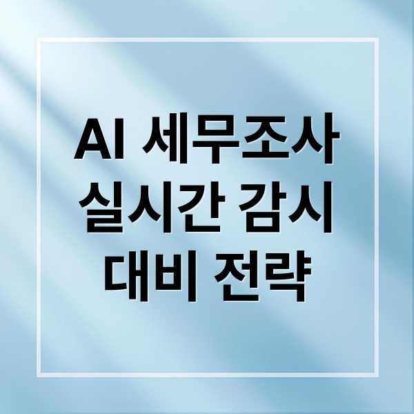 AI 세무조사에 관한 종합 가이드 1