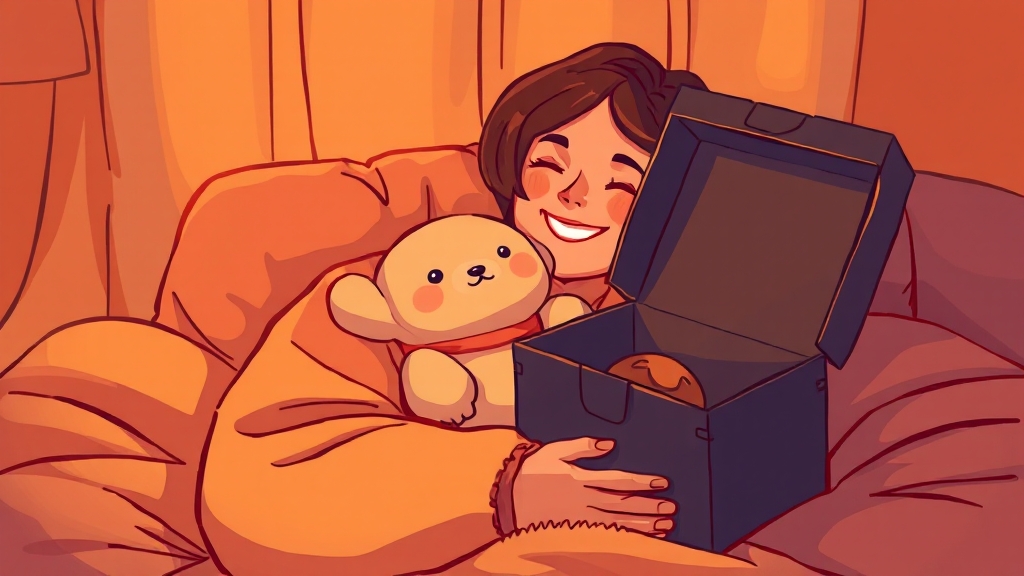 심리적 효과: 위로와 안정감 (illustration 스타일)