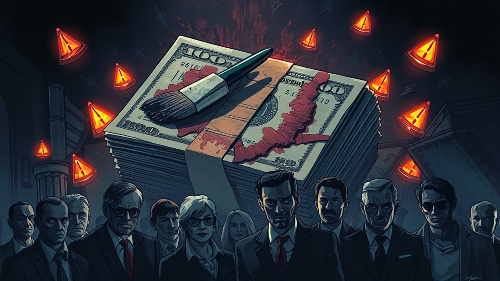 분식회계의 유형과 방법 (illustration 스타일)