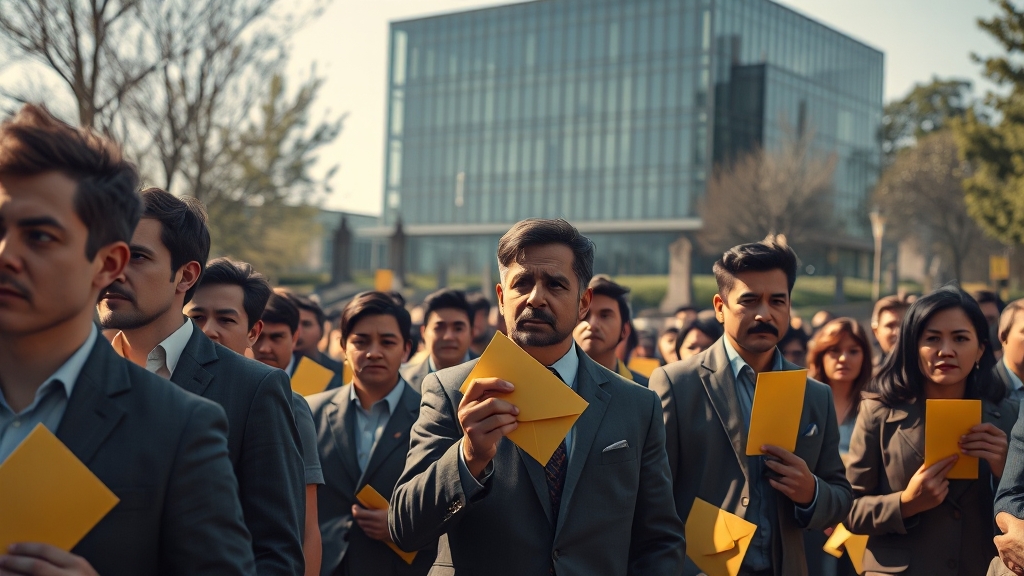 기업과 노동자에게 미치는 영향 (realistic 스타일)