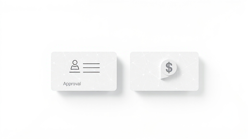 결재와 결제, 기본 개념 (illustration 스타일)