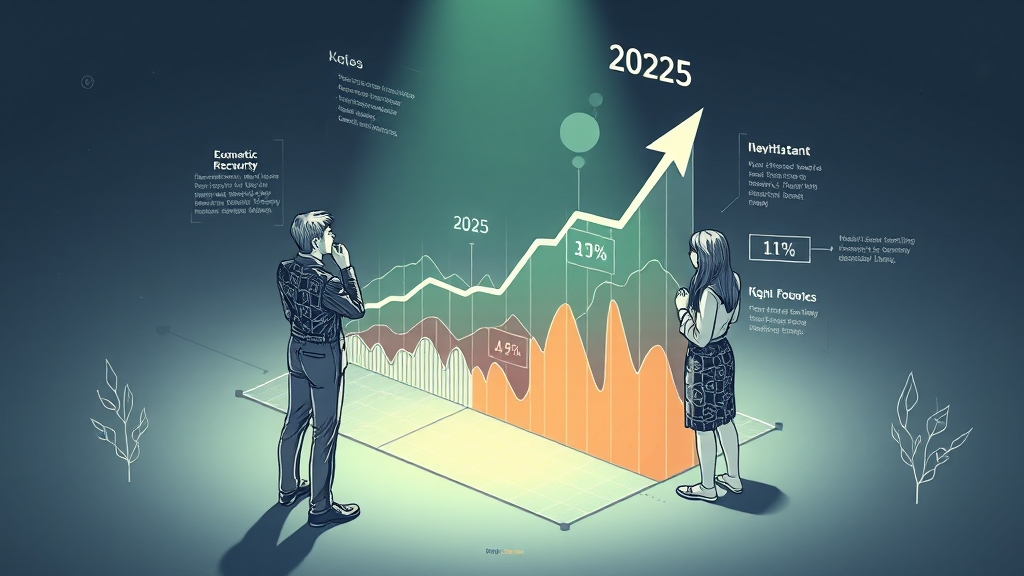 성장률 전망, 기관별 분석 (illustration 스타일)