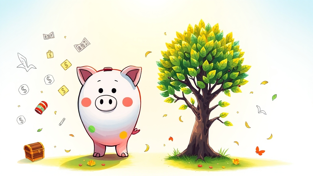 청년미래적금 vs 청년도약계좌 (illustration 스타일)