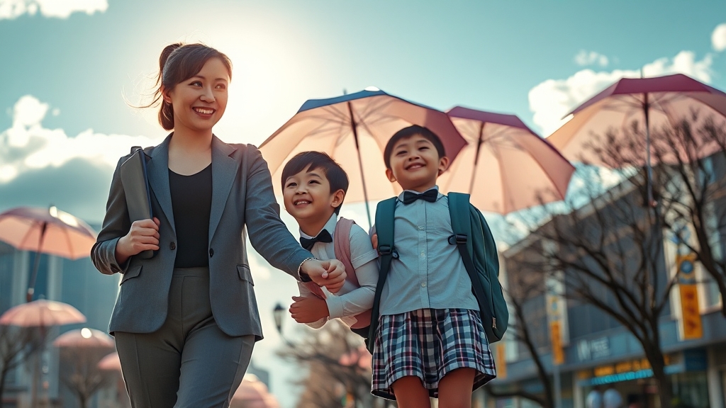 육아기 10시 출근제의 의미와 과제 (realistic 스타일)