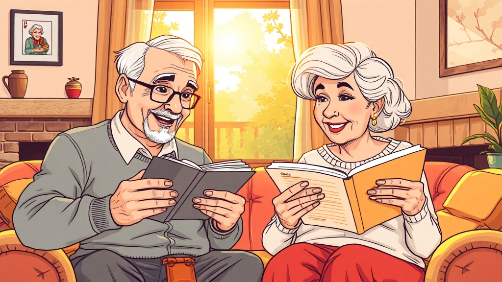 사망보험금 연금, 노후 대비와 자산 관리 (cartoon 스타일)