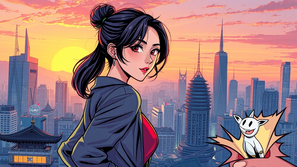 K웹툰 성장 가능성 및 전망 (realistic 스타일)