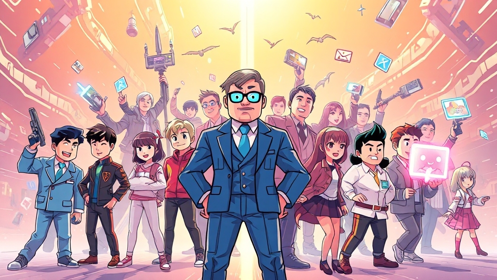 주요 웹툰 제작사 현황 (illustration 스타일)