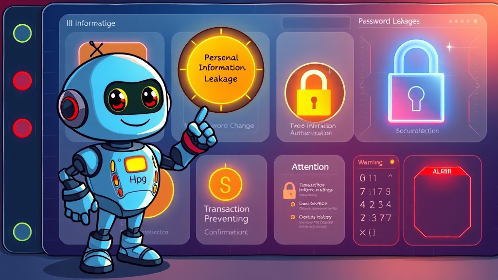 개인 정보 유출 시 대처 방법 (cartoon 스타일)