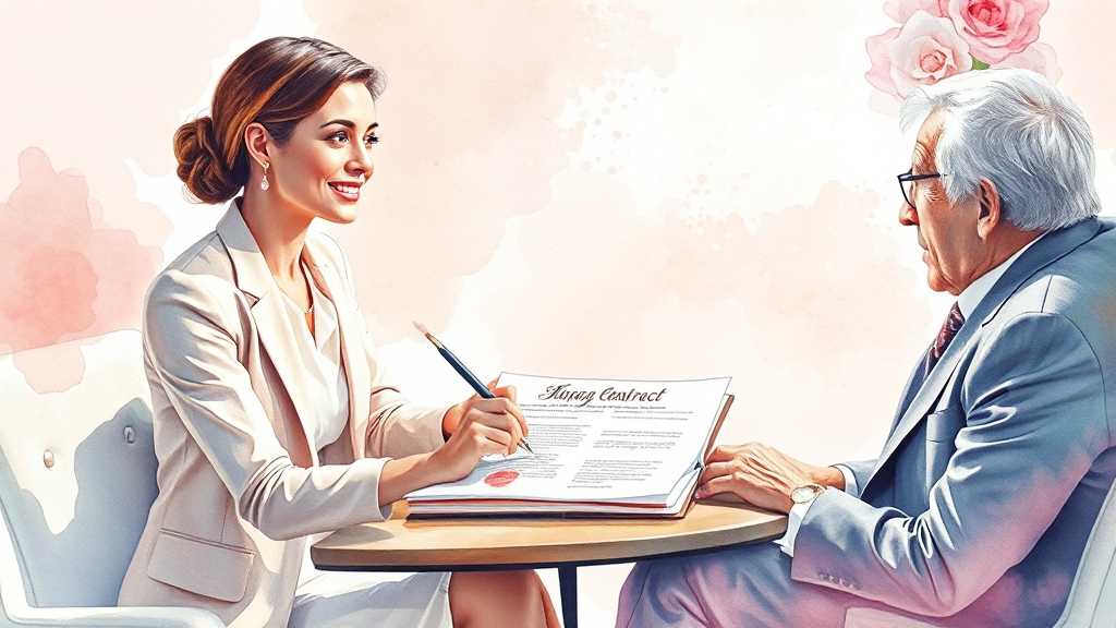 위약금, 어떻게 해결해야 할까? (watercolor 스타일)