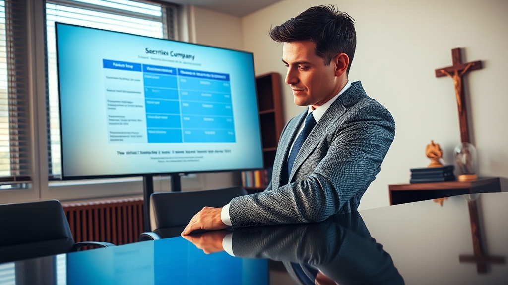 증권사별 정보, 비교 필수! (realistic 스타일)