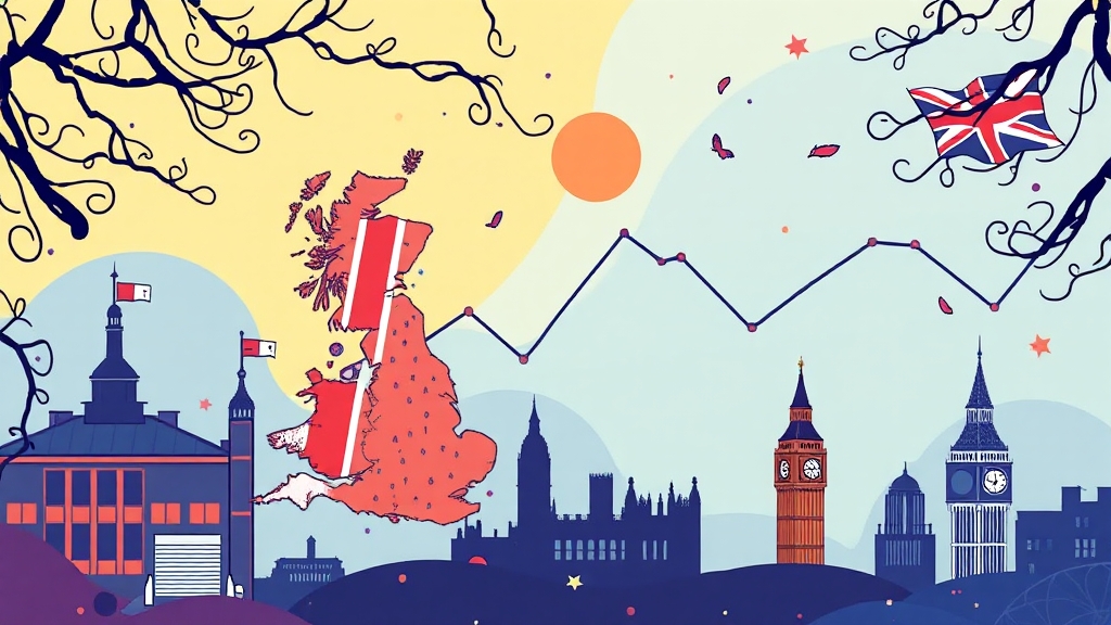 영국 경제 상황과 환율 상관관계 (illustration 스타일) (재시도)