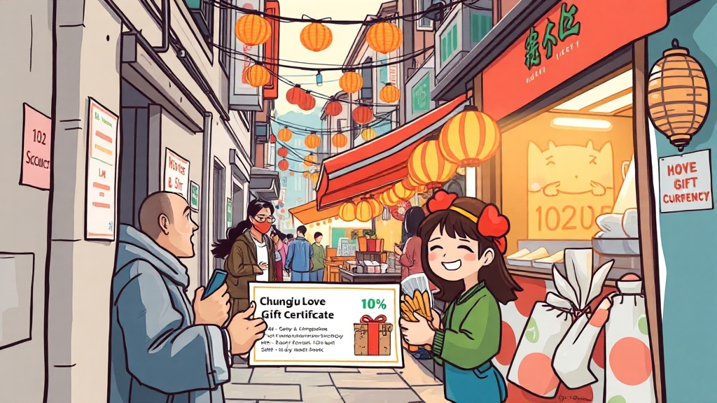 충주사랑상품권이란? (cartoon 스타일)