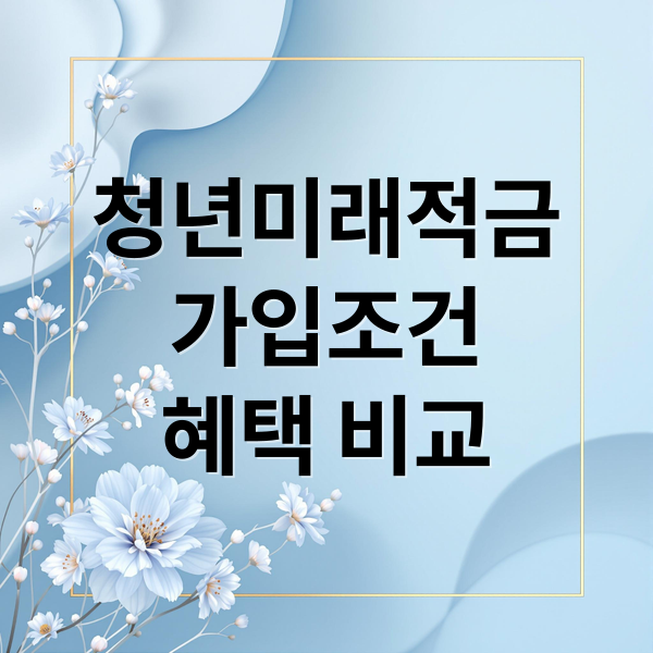 청년미래적금 A to Z: 가입 조건부터 혜택, 청년도약계좌 비교까지 8