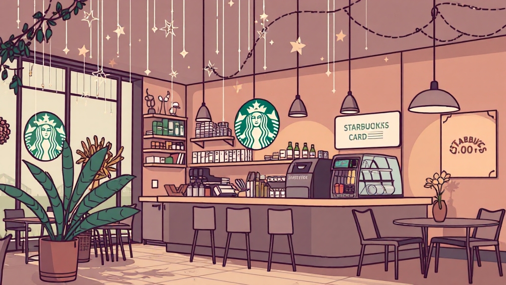스타벅스 카드 등록 & 사용 (illustration 스타일)