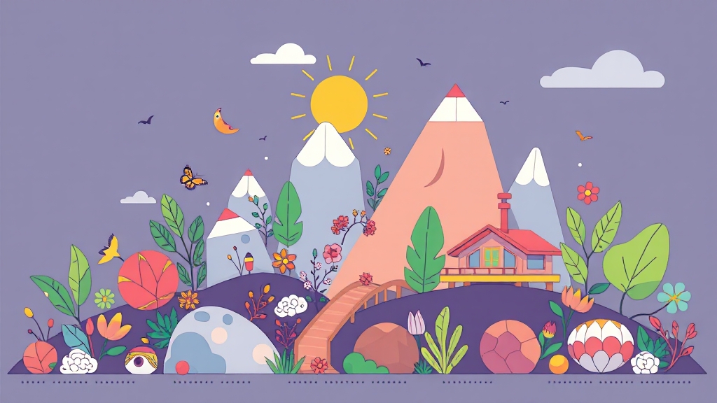 성공적인 자산 배분 전략 (illustration 스타일)