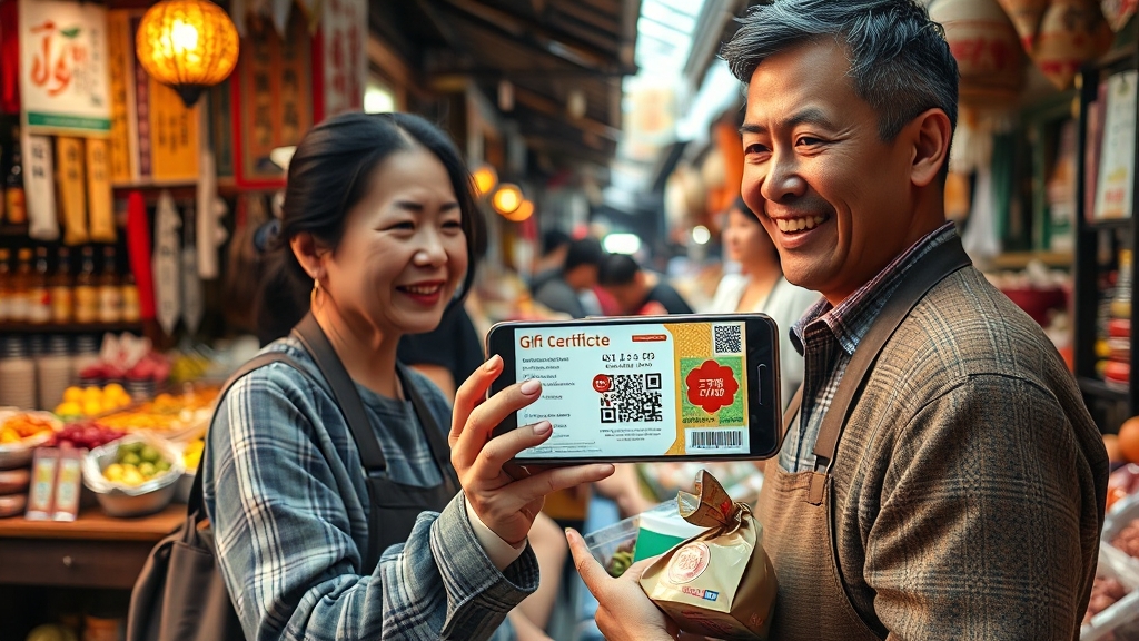 디지털 온누리상품권 사용법 (realistic 스타일)