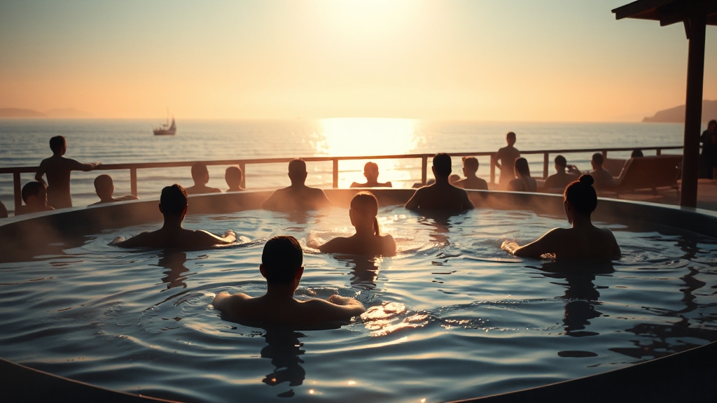 수영장 및 부대시설 이용 꿀팁 (realistic 스타일)