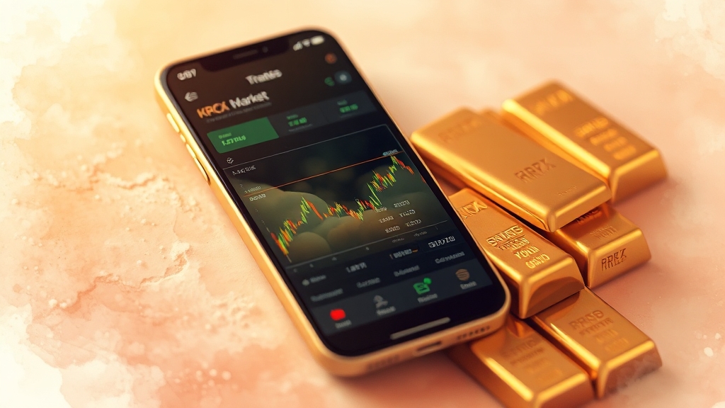 KRX 금현물 계좌 개설 및 거래 (watercolor 스타일)