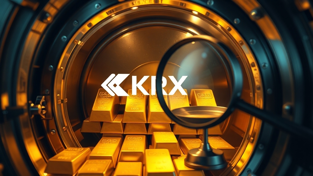 KRX 금현물 투자 장점 및 유의사항 (realistic 스타일)