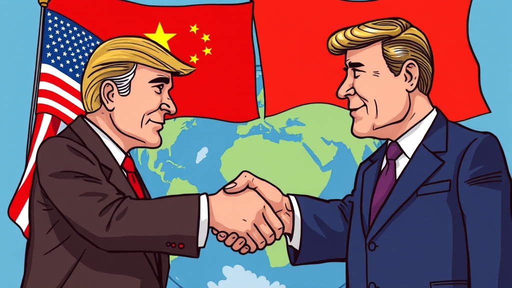 미중 정상회담 개요 (cartoon 스타일)