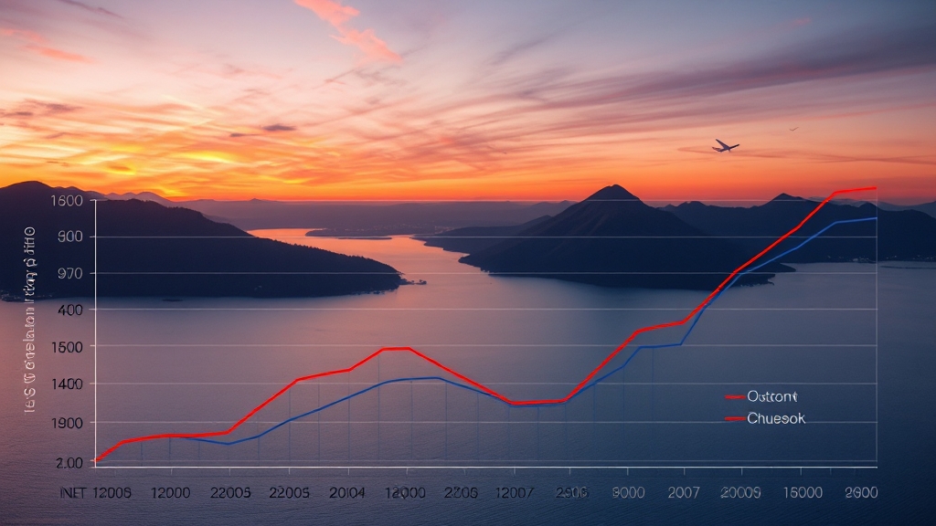 여행 시기별 가격 변동 추이 (realistic 스타일)