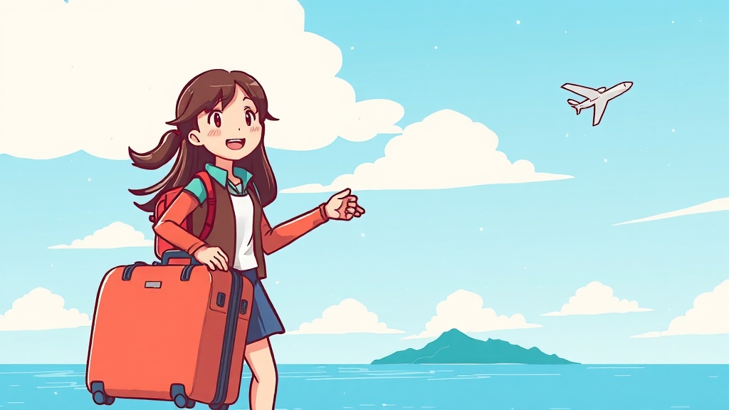 항공권 구매 시 주의사항 (cartoon 스타일)