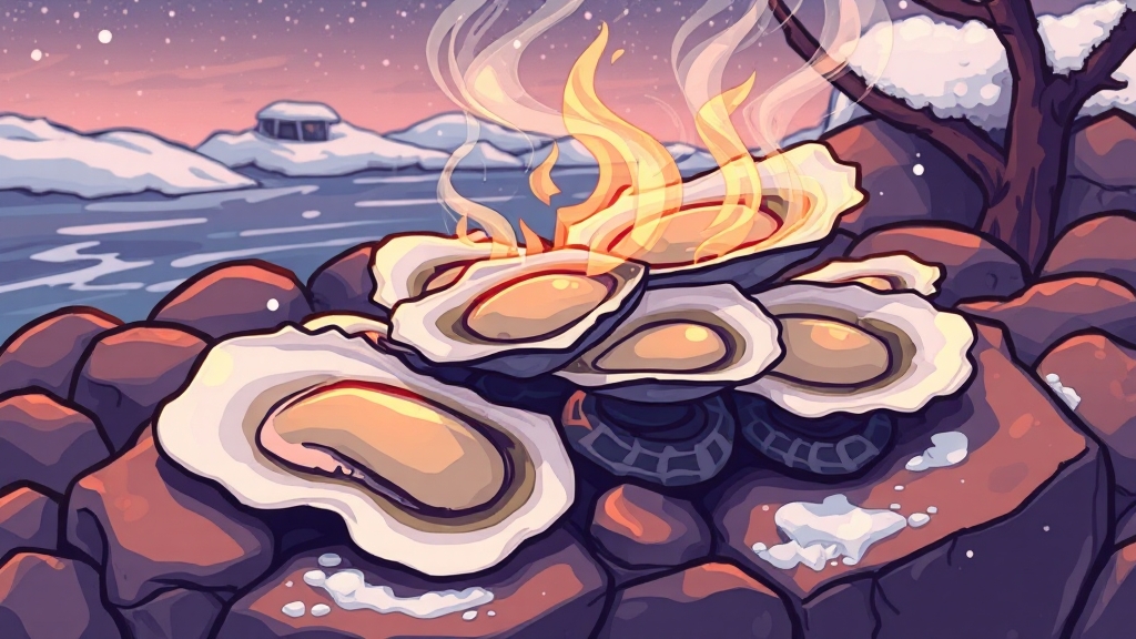 천북굴의 맛 (cartoon 스타일)