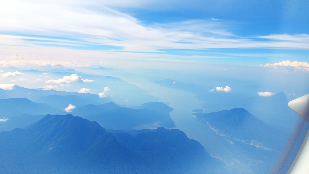 인천-라오스 비행시간 (watercolor 스타일)