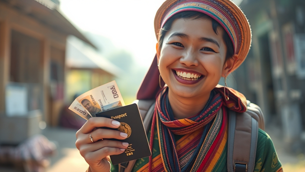 라오스 입국 절차 (realistic 스타일)