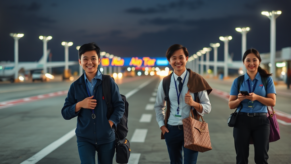 공항 패스트트랙 활용 (realistic 스타일)