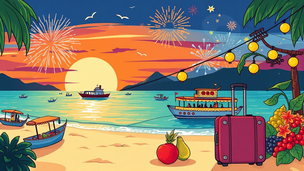 추천 여행 일정 (2박 3일, 3박 4일) (cartoon 스타일)