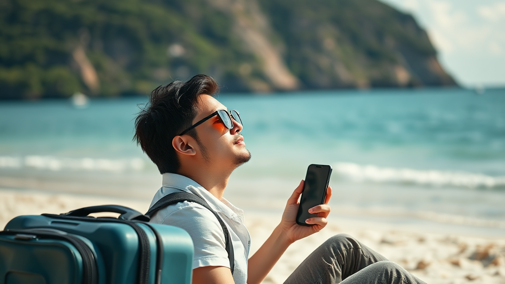 여행 준비물 & 꿀팁 (realistic 스타일)