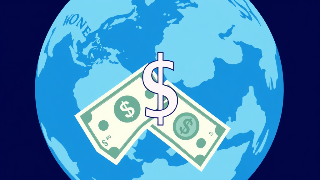 환율 영향은? (illustration 스타일)