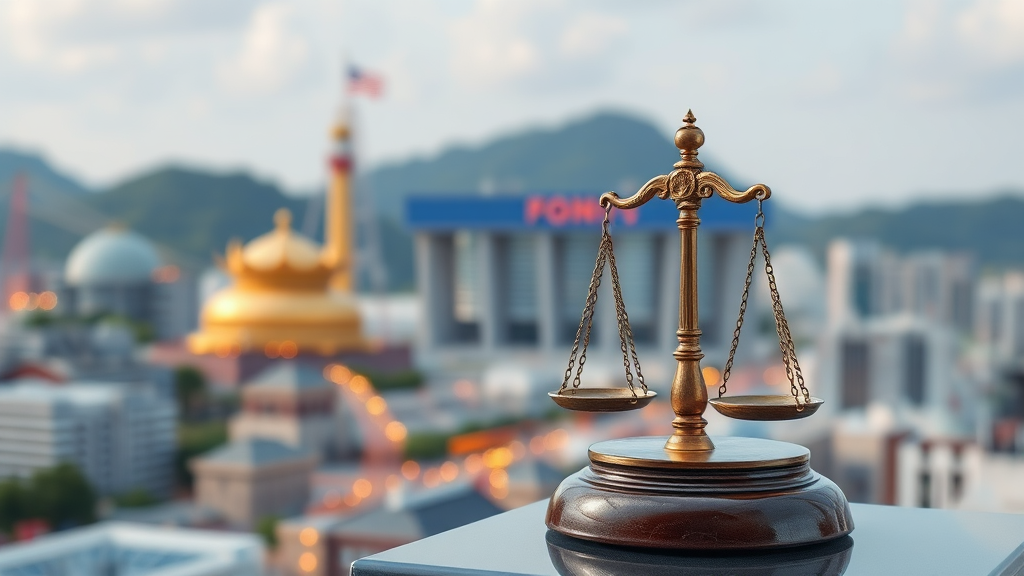 관련 법률 및 정책 (realistic 스타일)