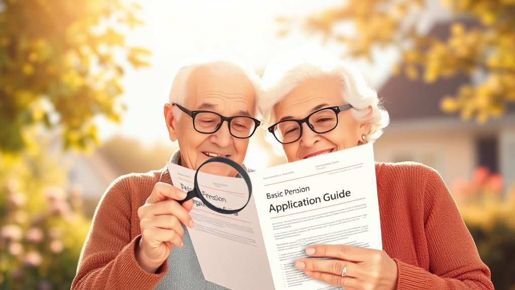 기초연금, 이렇게 신청하세요! (illustration 스타일)