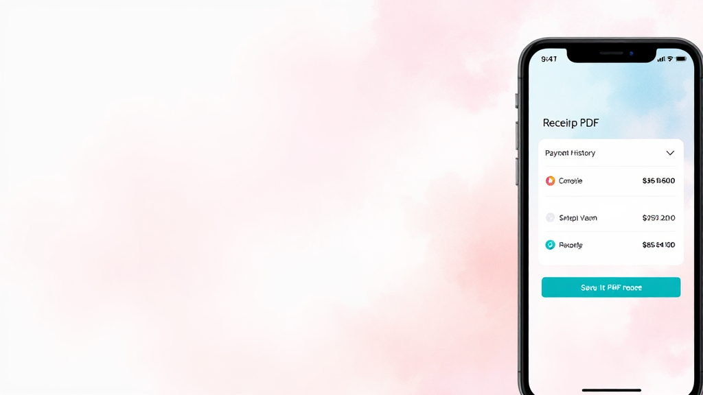 납부 내역 확인 및 문제 해결 (watercolor 스타일)