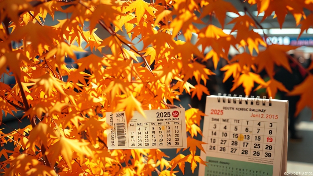 2025년 추석 SRT 예매 일정 확인하기 (realistic 스타일)