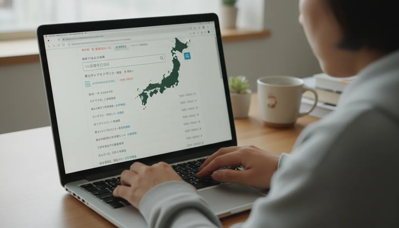 일본 우편번호 검색 7자리 주소 작성 오류 방지 10