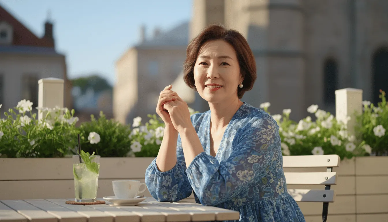 풍기인견원피스 50대 60대 엄마 옷 여름 코디, 시원한 냉감 소재 리얼 착용 후기 1