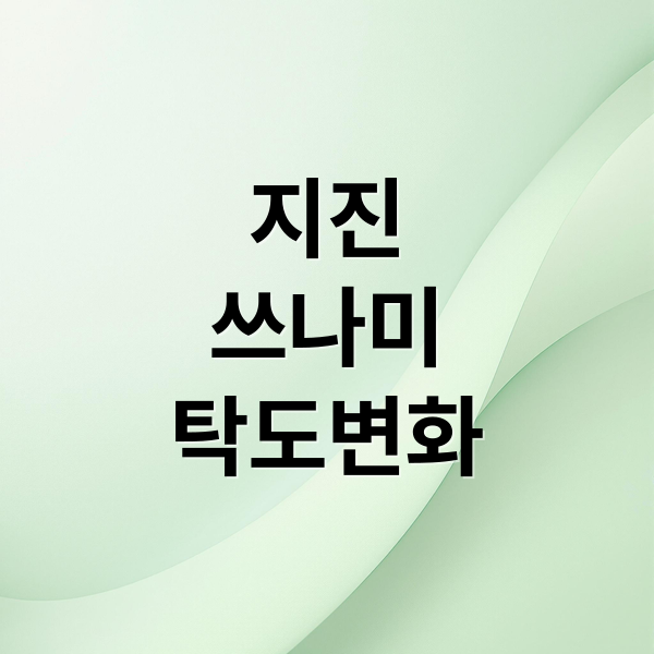 지진과 쓰나미가 바닷물 탁도에 미치는 과학적 영향 분석 3